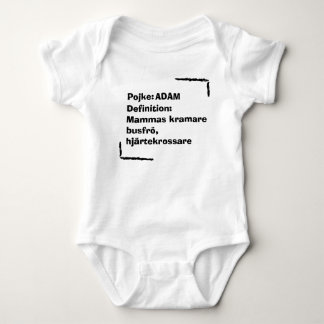 Personlig Babybody med Namn , Personalized Baby Baby Strampler