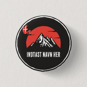 Personligt by navn Danmark runddesign Button
