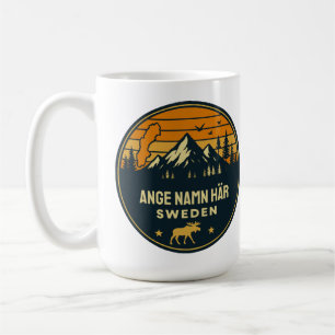 Personligt ortnamn Sverige runt design Kaffeetasse