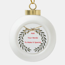 Personlized keramik Kugel-Ornament