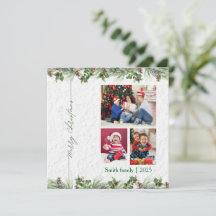 Personlized Merry Christmas Photo Card