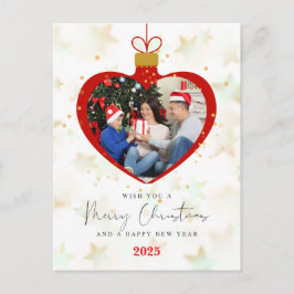 Personlized Photo Merry christmas & Happy New Year Postkarte