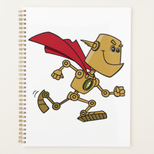 Personnage de dessin animé de robot super-héros co