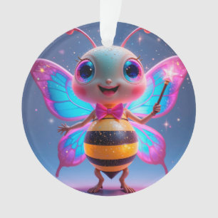 Personnage de l'abeille magique brillante avec des