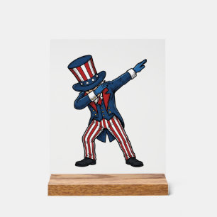 Personnage patriotique Dabbing Design vectoriel vi