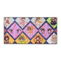 Personnages d'anime Chibi Mignons Tapis de souris 