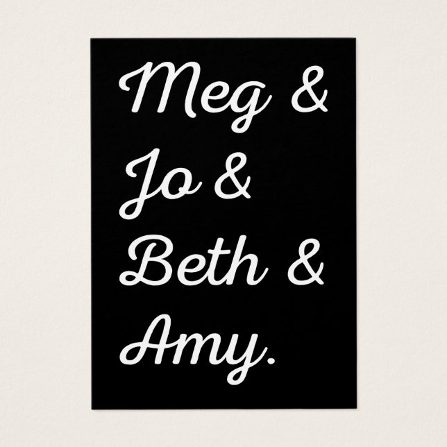 Personnages de Little Women II (Devant)