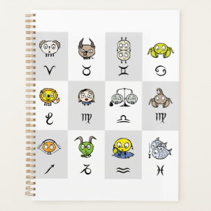 Personnages de Zodiaque Astrologiques Amusants