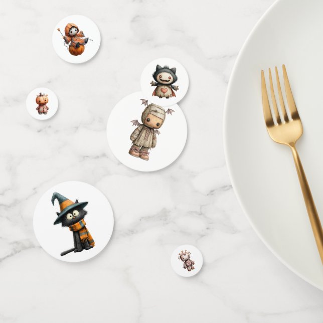 Personnages d'Halloween doux Confetti - Sweet & Ha (Groupe)