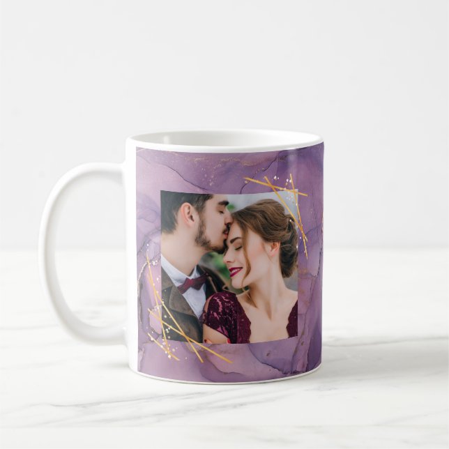 Personnalisable 2 Photos Café Mug (Gauche)