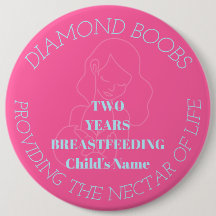 Personnalisable badge de jalon d'allaitement de 2 