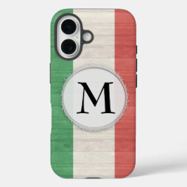 Personnalisable Coque drapeau italien iPhone 16