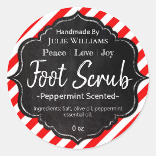 Personnalisable Étiquette de pieds de Noël artisan