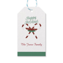 Personnalisable Happy Holidays Cadeau Étiquette de