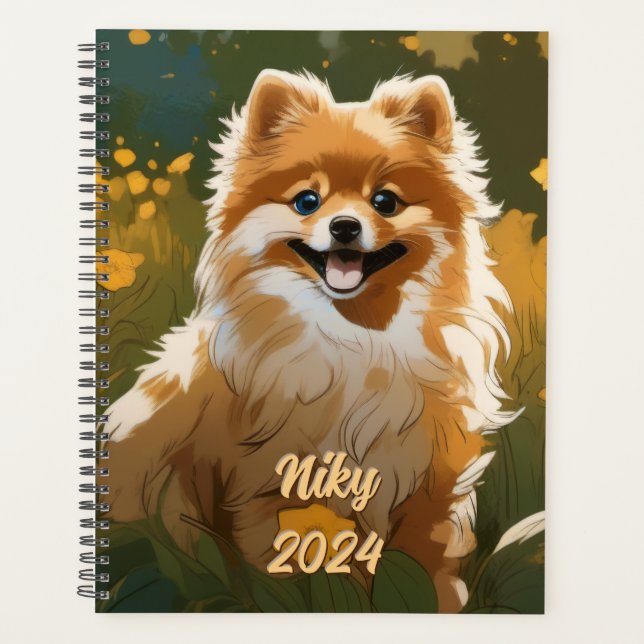 Personnalisable Happy Pomeranian (Devant)