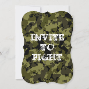 Personnalisable invitation camouflée à combattre z