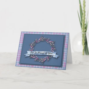 PERSONNALISABLE Je suis si fier de toi ! Carte de 