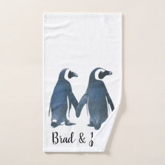 Personnalisable LGBTQ Gay Penguins in Love