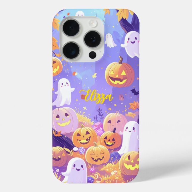 Personnalisable Mignonne Halloween iPhone / coque  (Verso)