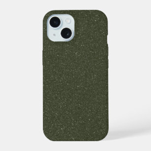 Personnalisable Moss Green Noise iPhone 15 Coque