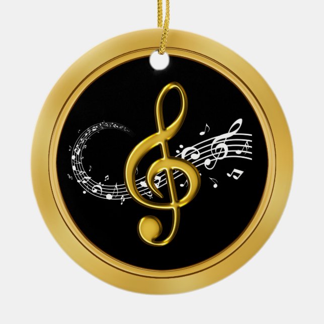 Personnalisable Musique Note Ornements BULK ou Ach (Devant)