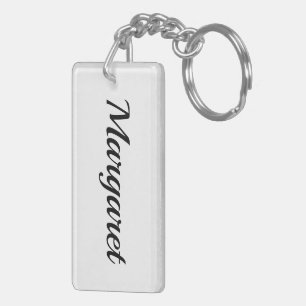 personnalisable prénom Margaret noir blanc
