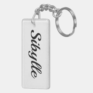 personnalisable prénom Sibylle noir blanc