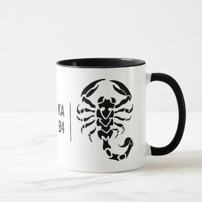 Personnalisable - scorpion et votre tasse (Droite)