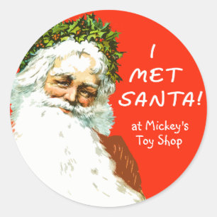 Personnalisable Stickers I MET PÈRE NOËL