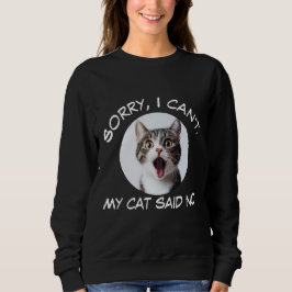 Personnalisable Sweatshirt De Chat Funny Pour Amou