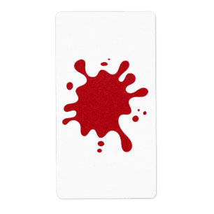 Personnalisable Tomato Red Splatz Étiquettes d'exp