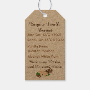 Personnalisable Vanilla Extract Étiquettes