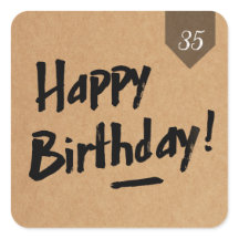 personnalisation AGE Anniversaire étiquette - Homm