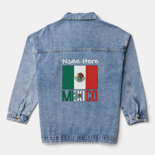 Personnalisation blanche du drapeau mexicain