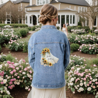 Personnalisation de la veste Denim de la nuptiale 