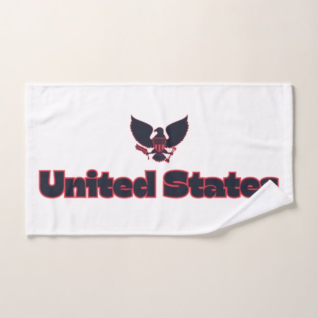 Personnalisation de l'aigle américain (Serviette à main)