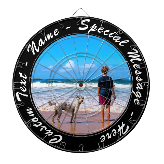 Personnalisation de votre Cible de flechettes phot (Devant)