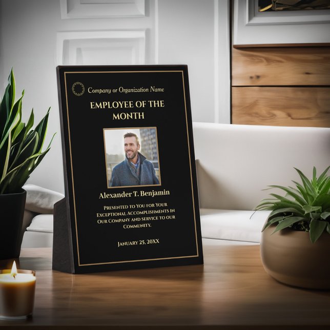 Personnalisation des bourses d'employé Plaque phot (Custom Employee Awards Plaque Photo Personalize is great to give during awards events to employee. )