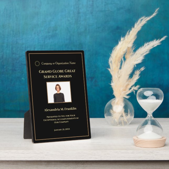 Personnalisation des bourses d'employé Plaque phot (Côté)