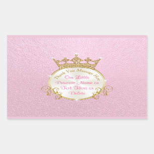 Personnalisation des stickers Princess, rose, Gold