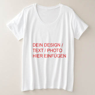 Personnalisation du T-shirt Plus Size Basic