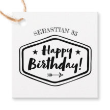 personnalisation NOM ÂGE Anniversaire étiquette - 