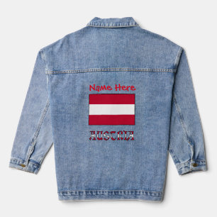 Personnalisation rouge du drapeau autrichien et de