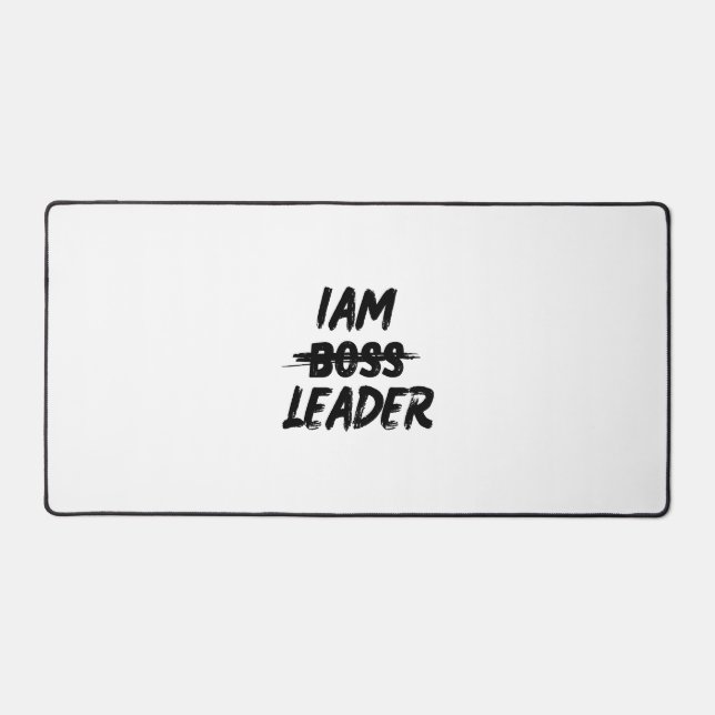 personnalisation tapis de bureau "Iam Leader pas b (Recto)