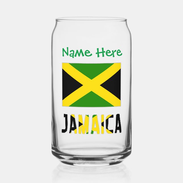 Personnalisation verte du drapeau jamaïcain (Recto)
