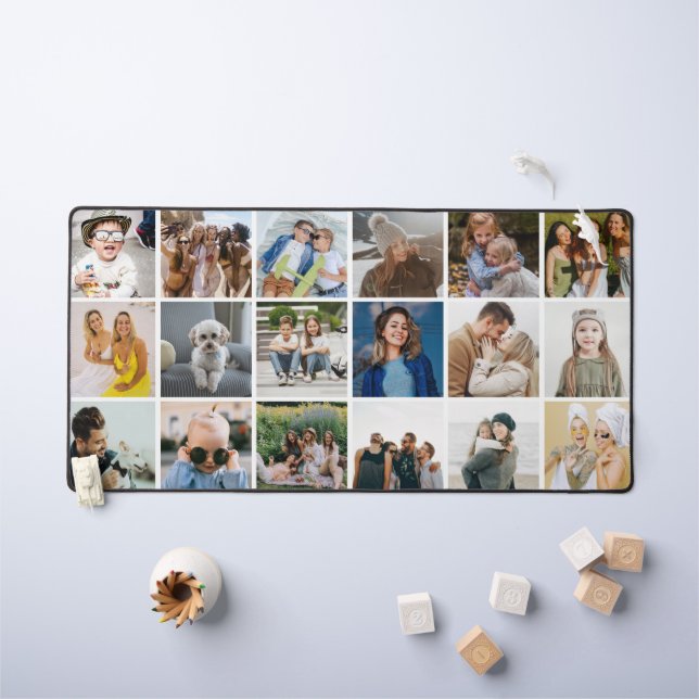 Personnalisé 18 Grille photo Collage moderne (Tableau pour enfants)