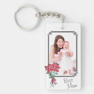 Personnalisé 2 X Meilleure photo Bouquet de rose m