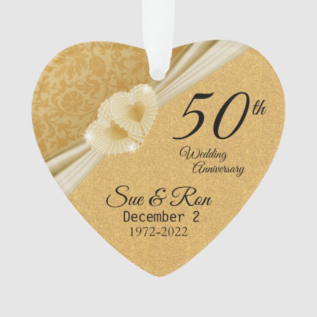 Personnalisé - 50e anniversaire de Mariage d'or (devant)