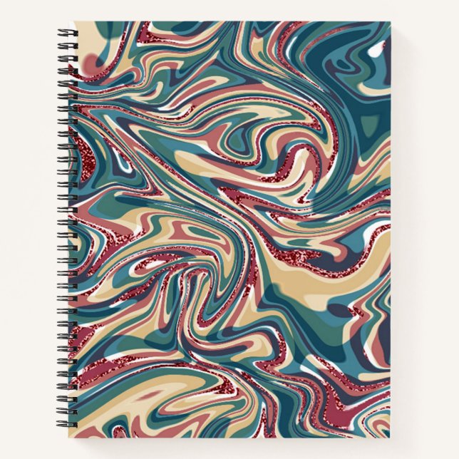 Personnalisé 8,5 po x 11 po, Carnet Spiral, (Devant)