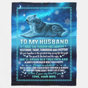 Personnalisé à la couverture de mon mari de la fem